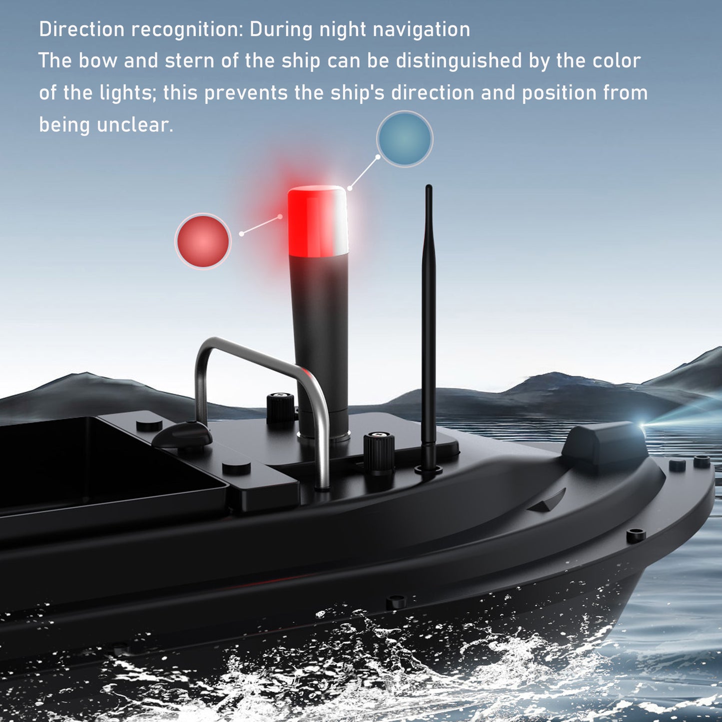Cresea Products T1 LED Navigation Light for Fishing Bait Boat