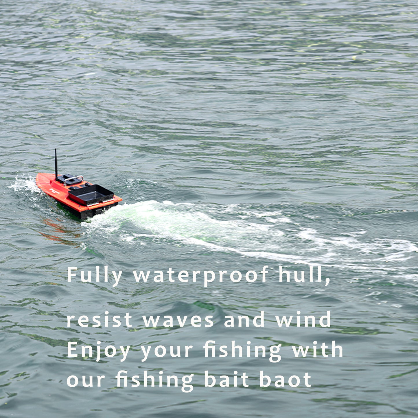 CRESEA PRODUCTS High Speed Waterproof RC Fishing Bait Boat for Surf Fishing Ocean Lake Fishing, 500M Range, 4.5KG Load, Cruise Control