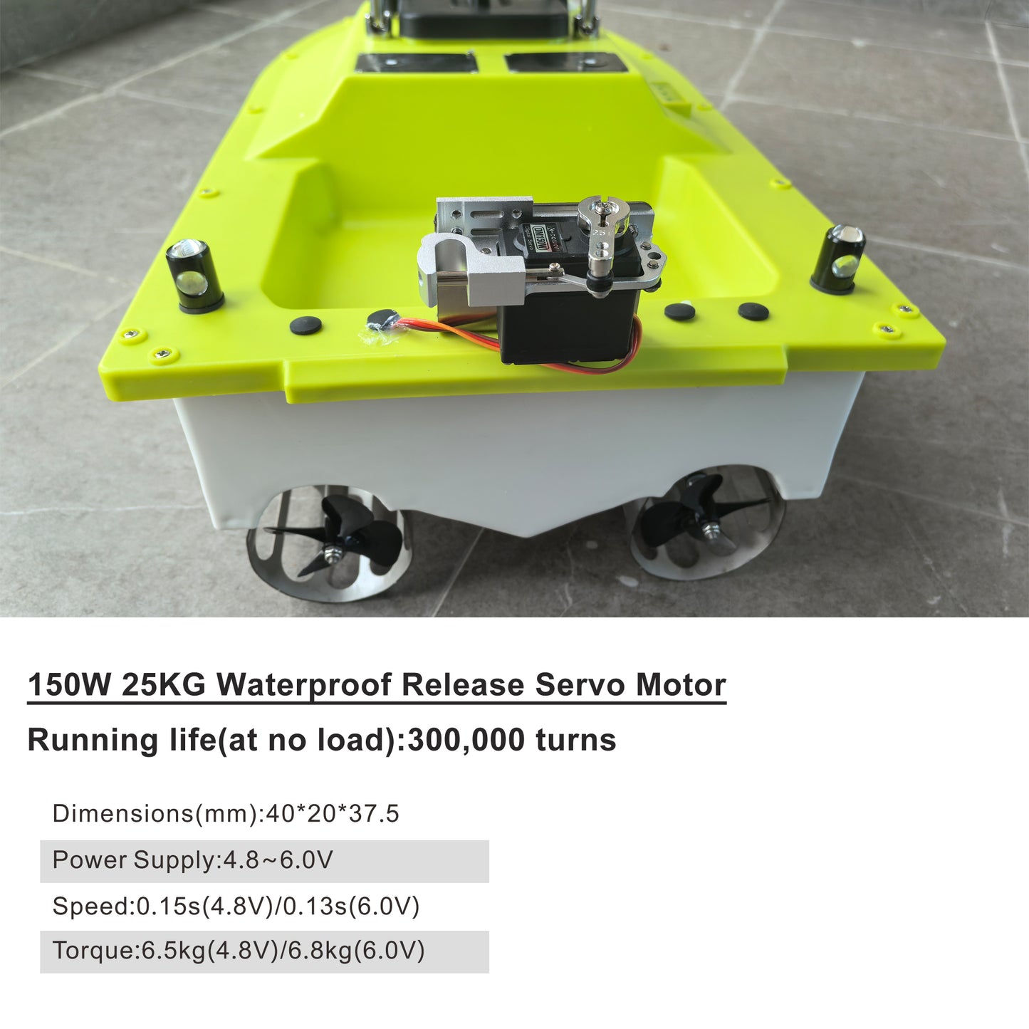 S80 Brushless Motor Super Speed Saltwater RC Fishing Bait Boat with GPS for Surf Fishing with 2 Line Releases,22,000mah Battery,IP 66 Waterproof,500M Range,5 Meters/Second
