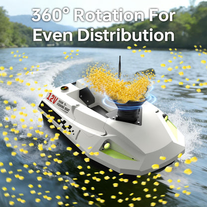 360 Degree Rechargeable Rotatable RC Bait Spreader for Fishing Bait Boats