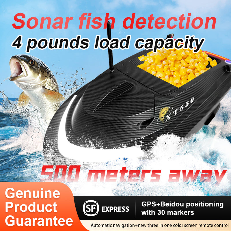 MR60 Two in One Fish Finder RC Fishing Bait Boat with Color Screen