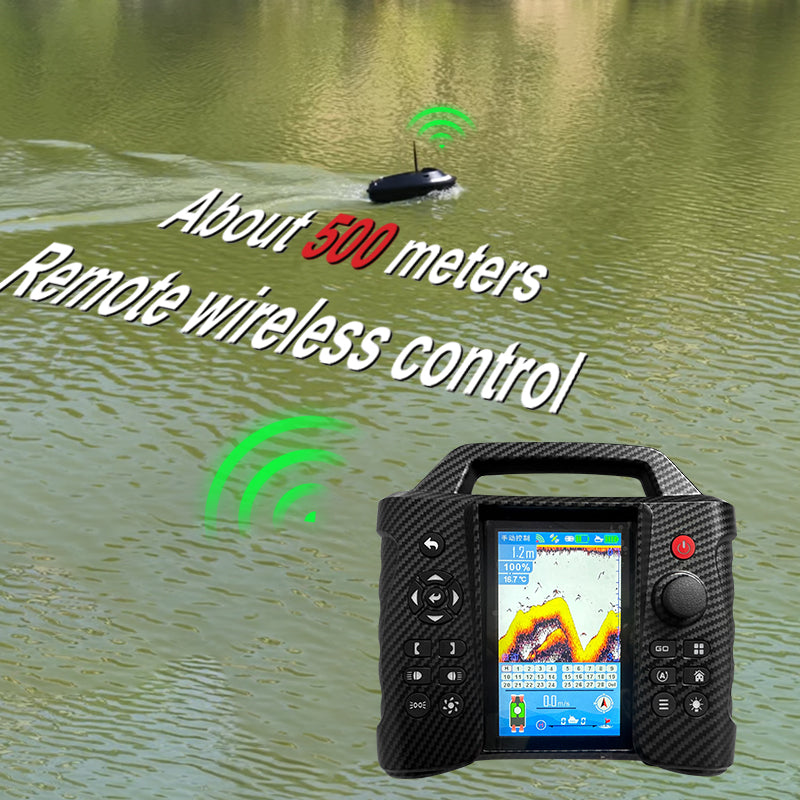MR60 Two in One Fish Finder RC Fishing Bait Boat with Color Screen
