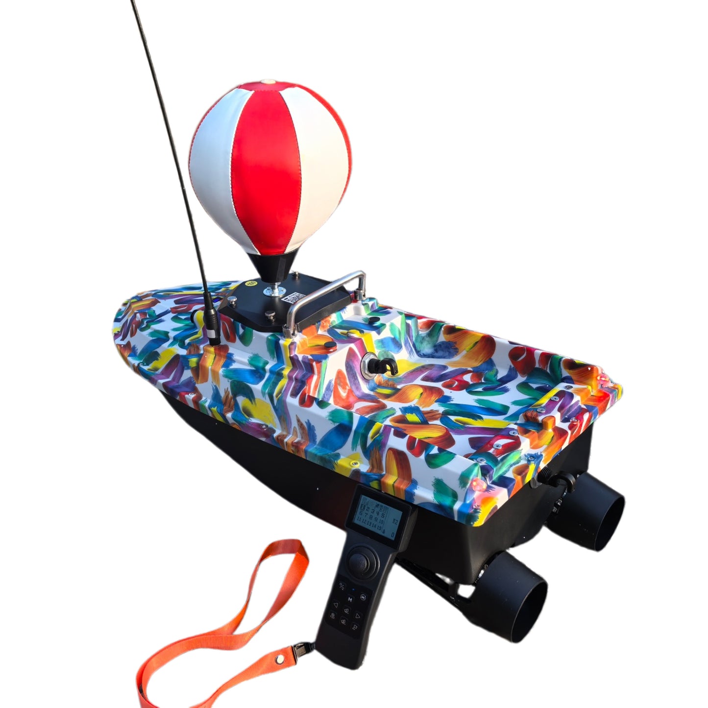 D80B SurfCaster Pro 12V Brushless Motor Top Speed RC Bait Boat For Surf Fishing