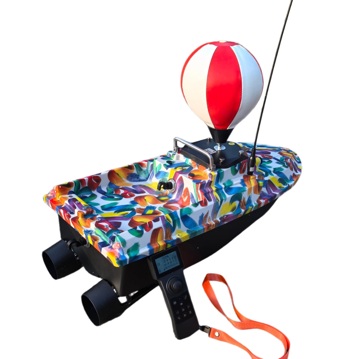 D80B SurfCaster Pro 12V Brushless Motor Top Speed RC Bait Boat For Surf Fishing