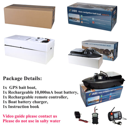 7.4V JABO2BG 2 in 1 Bait Boat with Fish Finder for Carp Fishing