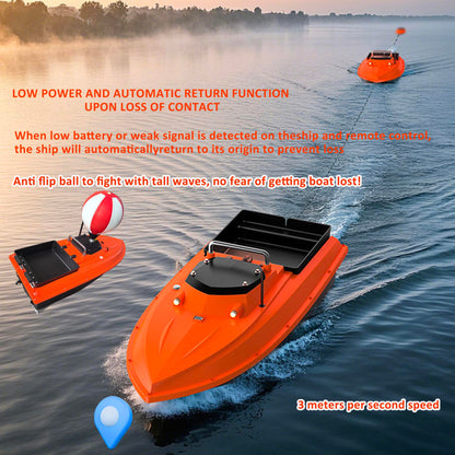 D80B High Speed RC Fishing Bait Boat for Ocean Lake Fishing with GPS, 500M Range, 4.5KG Load, Cruise Control