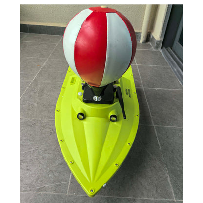 Fishing Bait Boat Inflatable Self-Righting Ball Kit 16x20cm,Anti Flip Ball Marker Buoys for S70 S80 RC Fishing Bait Boats,Waterproof Floating Ball with Bracket
