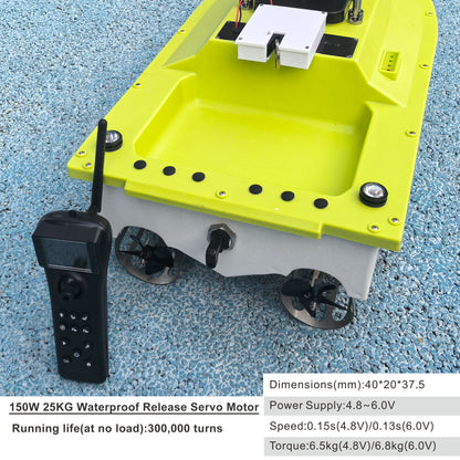 S80 Brushless Motor Super Speed Saltwater RC Fishing Bait Boat with GPS for Surf Fishing with 2 Line Releases,22,000mah Battery,IP 66 Waterproof,500M Range,5 Meters/Second