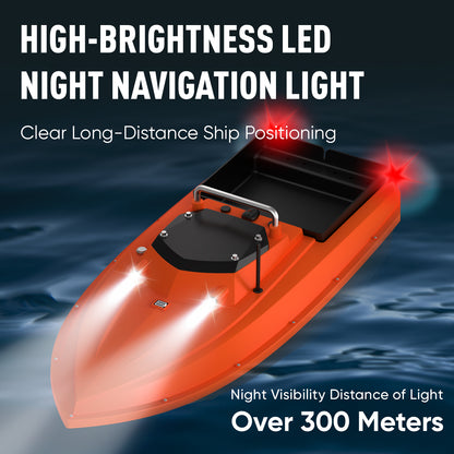D80B High Speed RC Fishing Bait Boat for Ocean Lake Fishing with GPS, 500M Range, 4.5KG Load, Cruise Control
