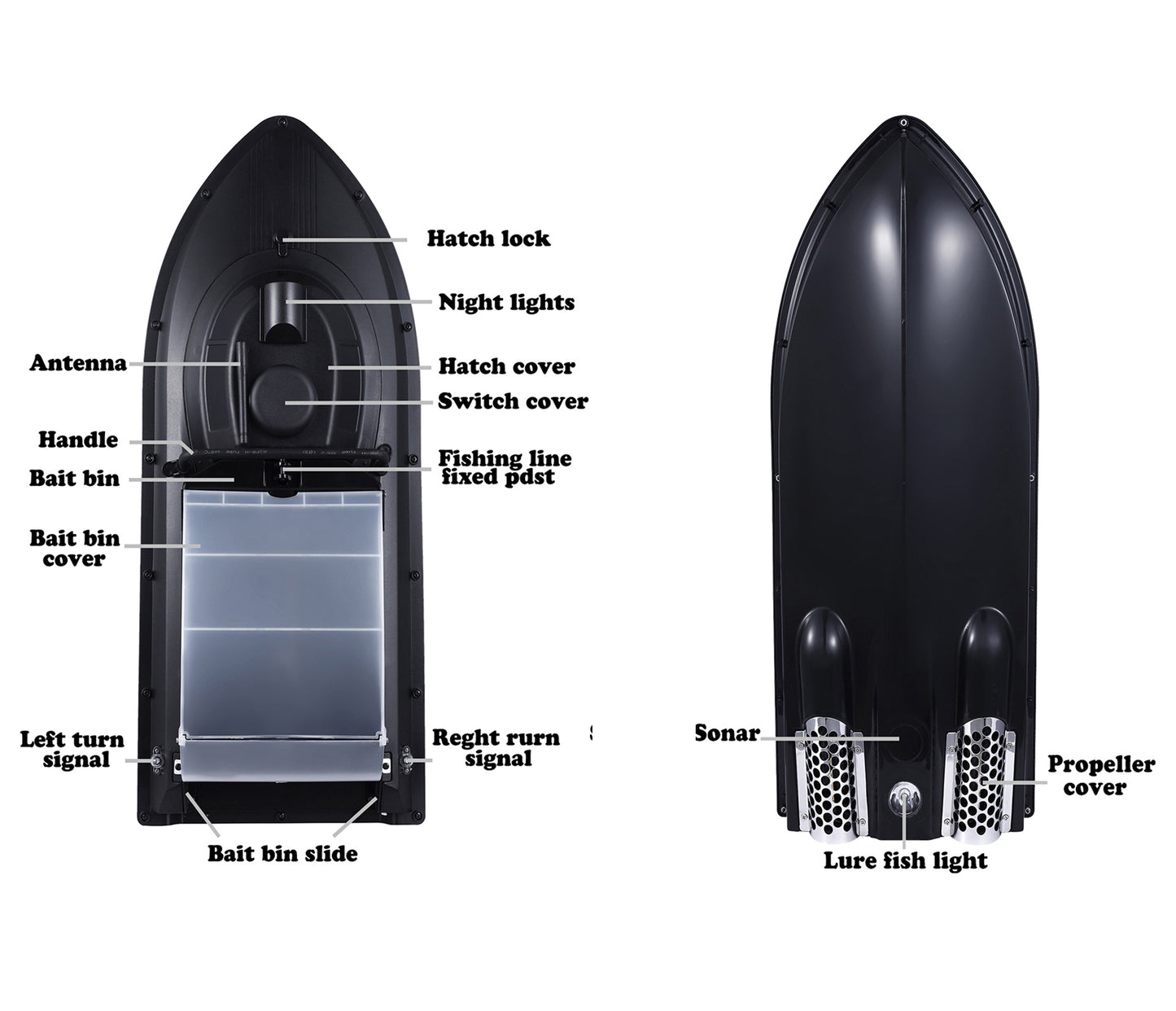 7.4V JABO2BG 2 in 1 Bait Boat with Fish Finder for Carp Fishing